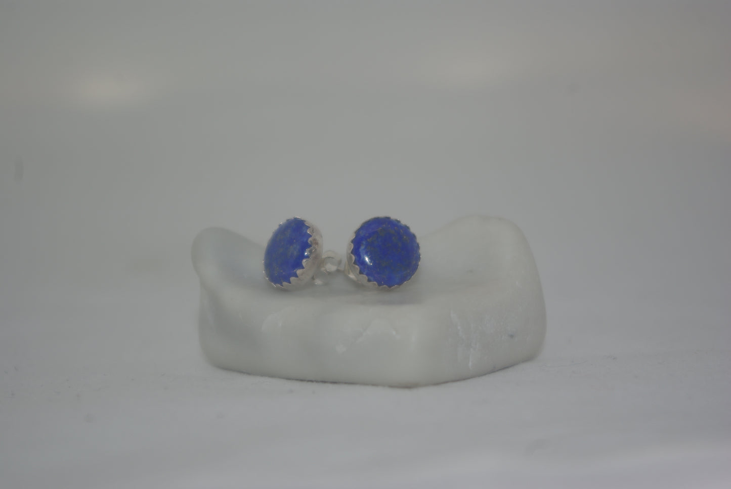 Lapis lazuli silver earrings