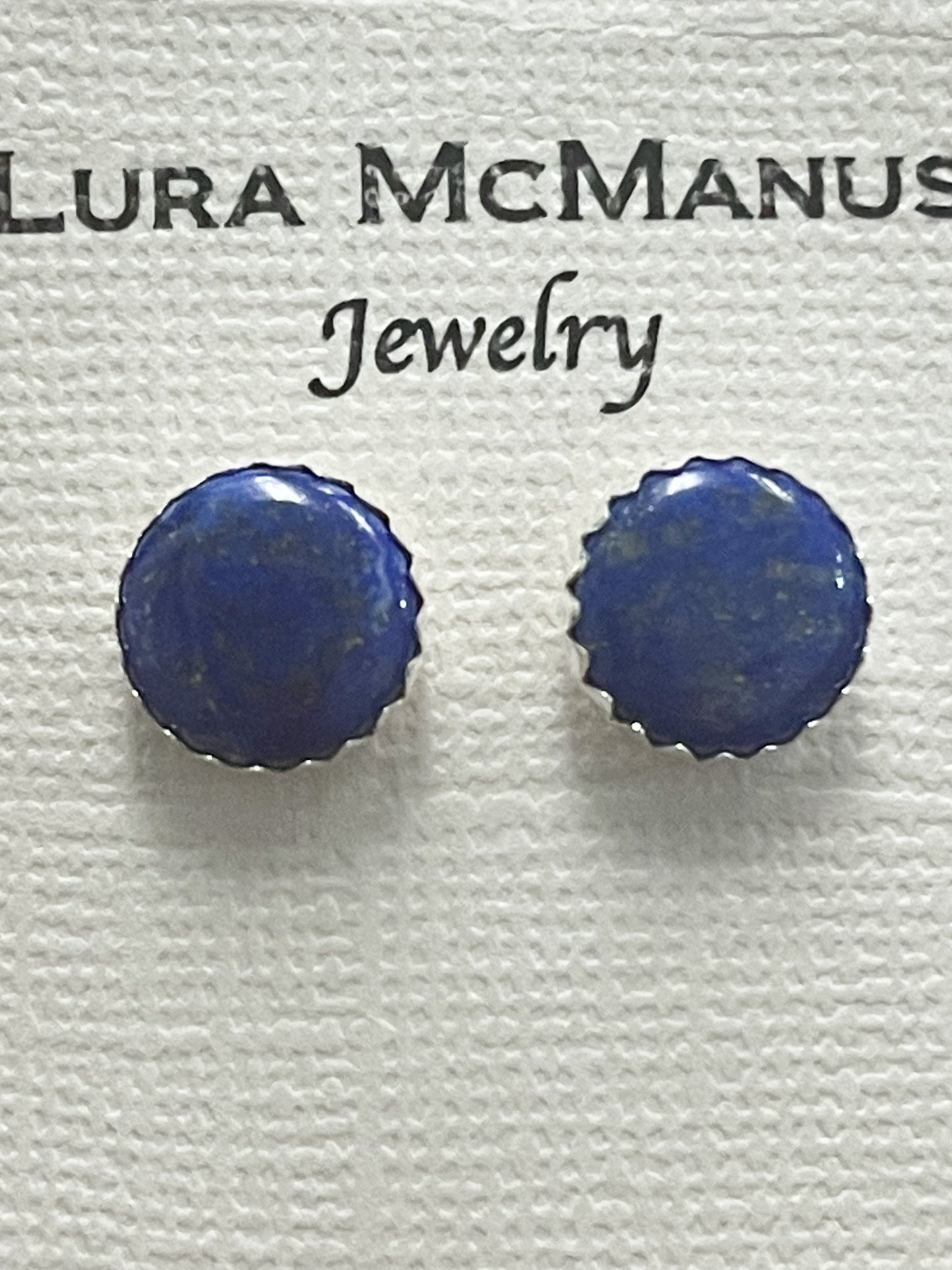 Lapis silver earrings