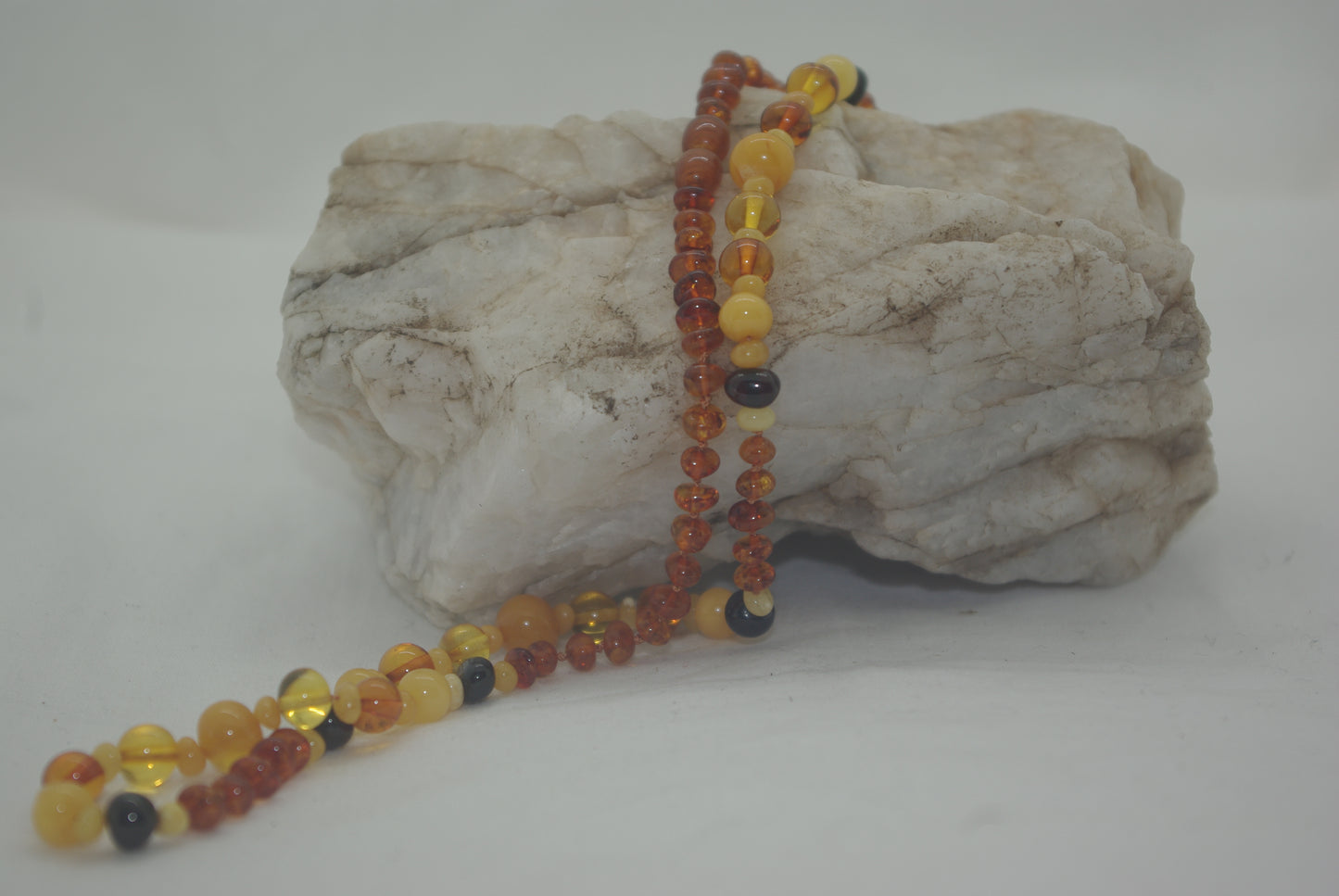 The Amber Horizon Necklace 22 in