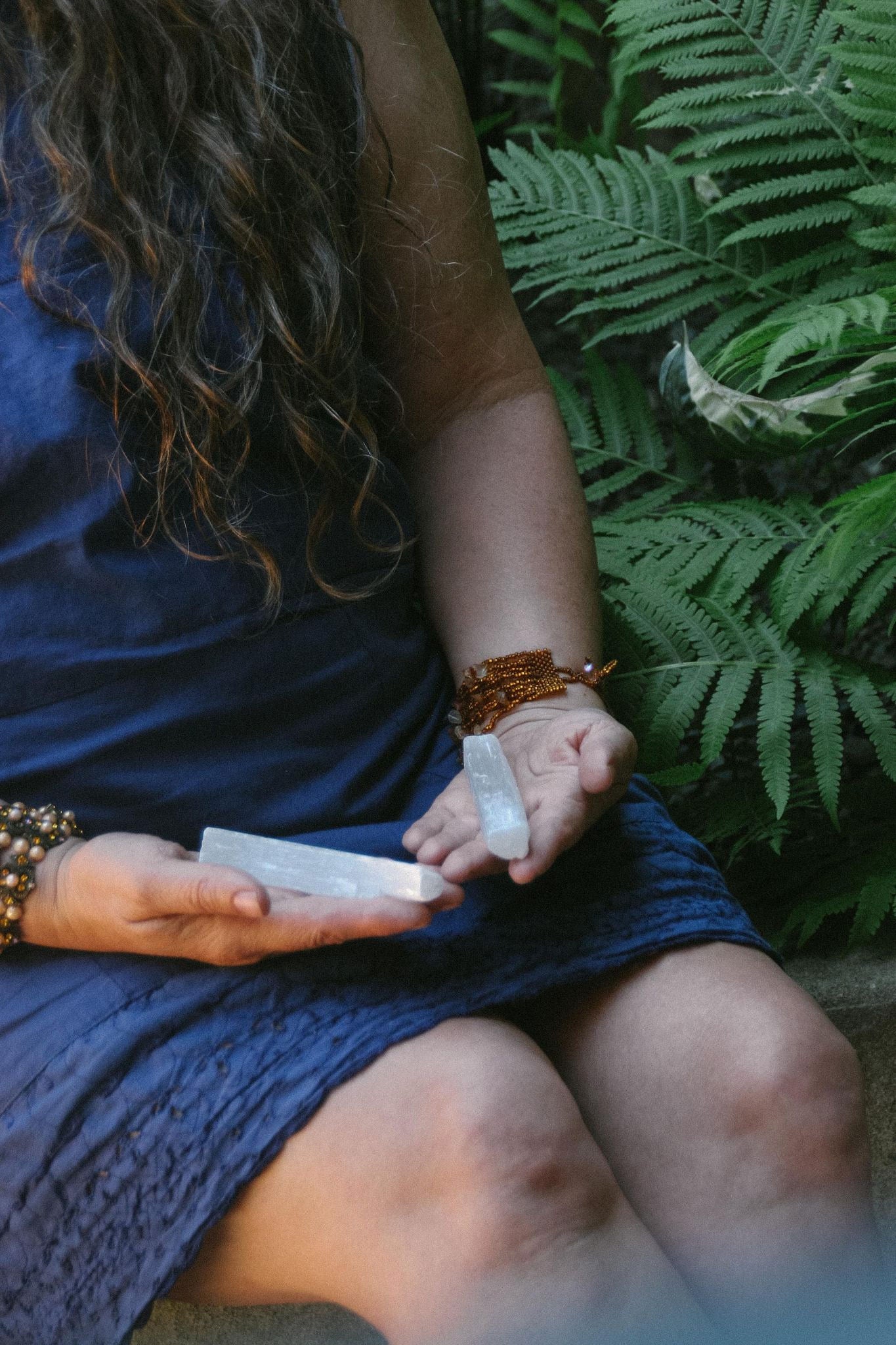 Colleen Fletcher Blue dress