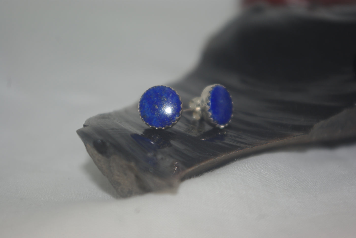 Lapis silver earrings