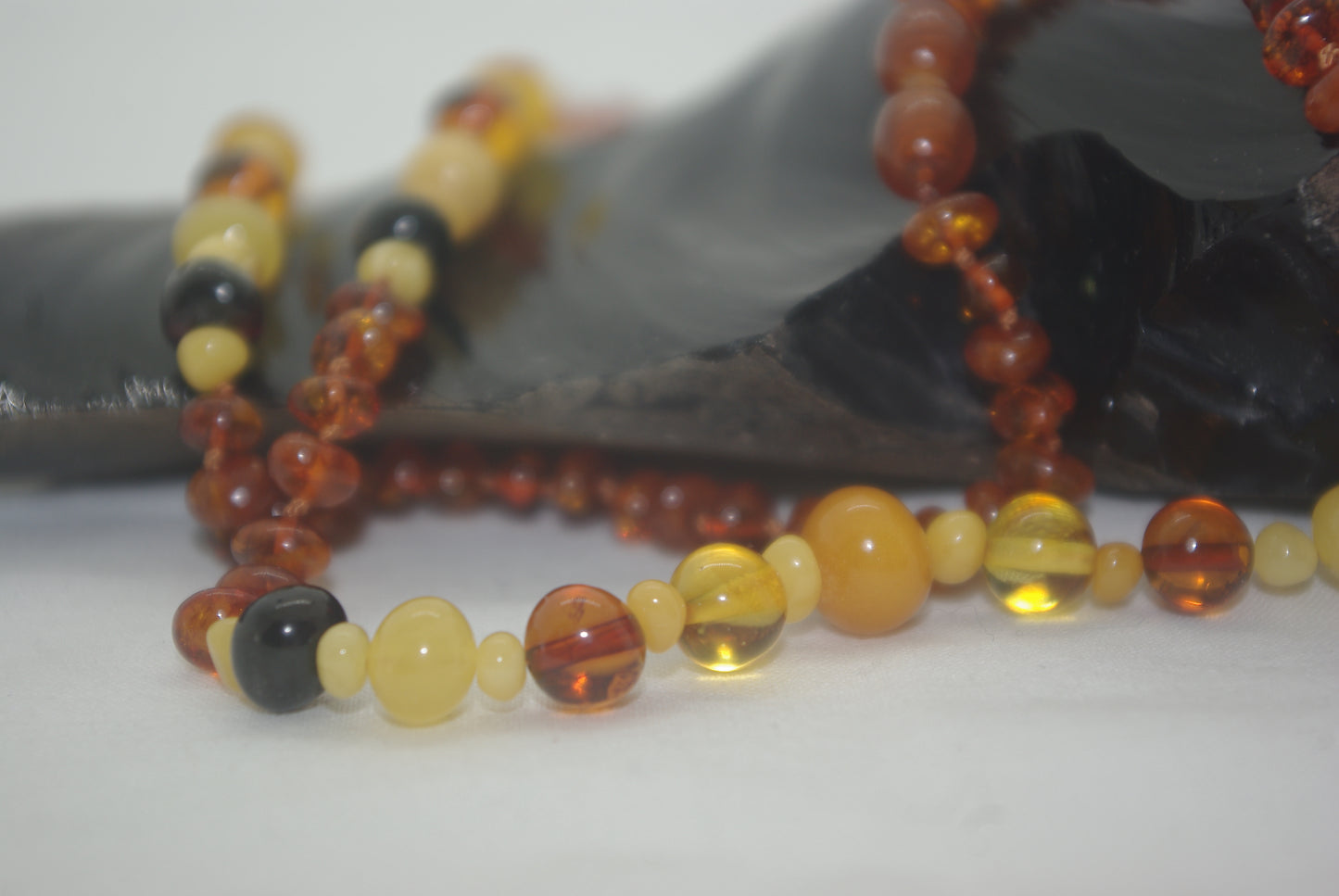 The Amber Horizon Necklace 24 in