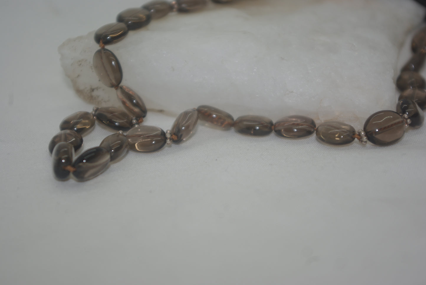 Smokey Quartz Necklace 18 in