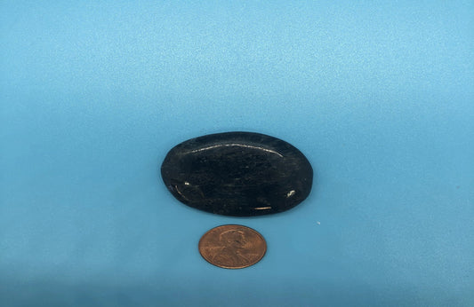 Black Tourmaline Worry Stone-small