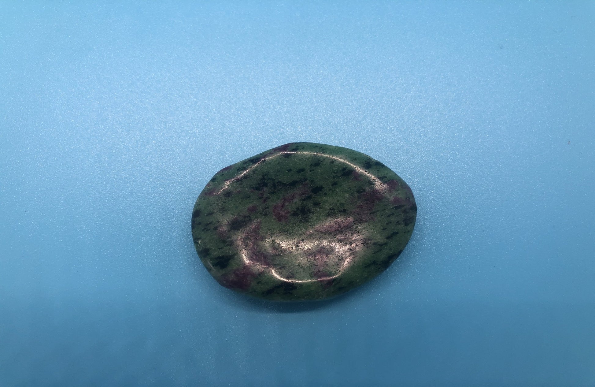 zoisite crystal worry stone