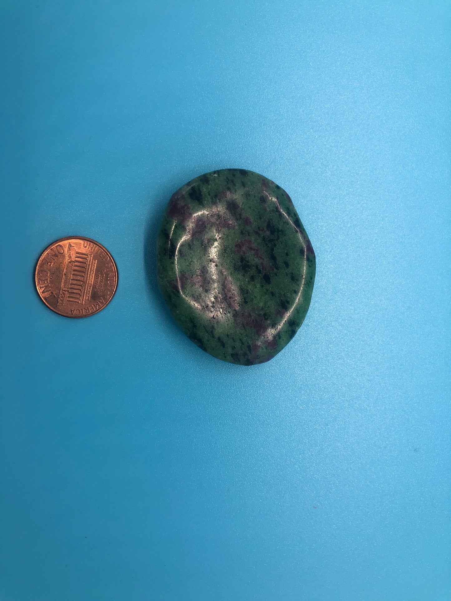 Ruby Zoisite Worry Stone